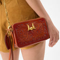 Loyal West SHELL MINI PURSE IN HANDTOOLED LEATHER